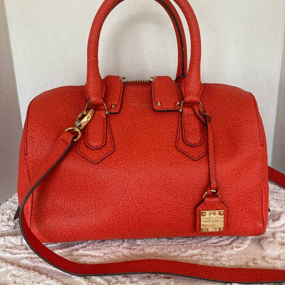 Henri Bendel Elegant Red Handbag with Strap
